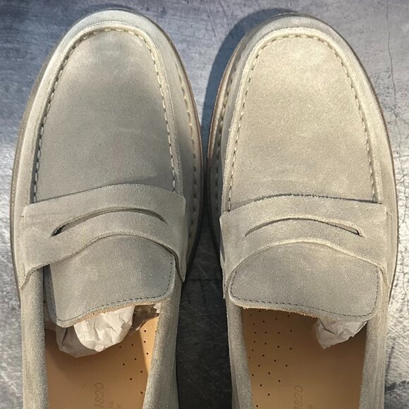 Men\'s Astorflex Mokaflex Suede Loafers | Antilope Gray 182 | Size 45